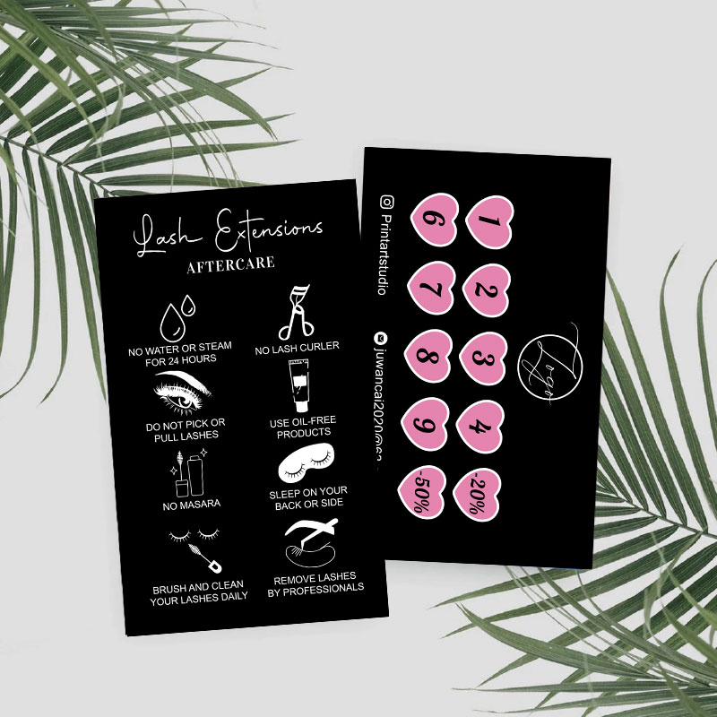 Eyelash Extension Logo Design - Инструкционные карты для наращивания ресниц на
