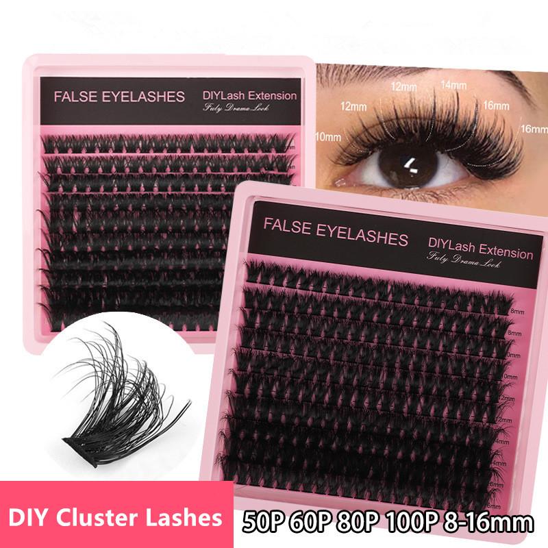Eyelash Extension Volume - Накладные ресницы D-изгиб, пушистые пучки 8-16