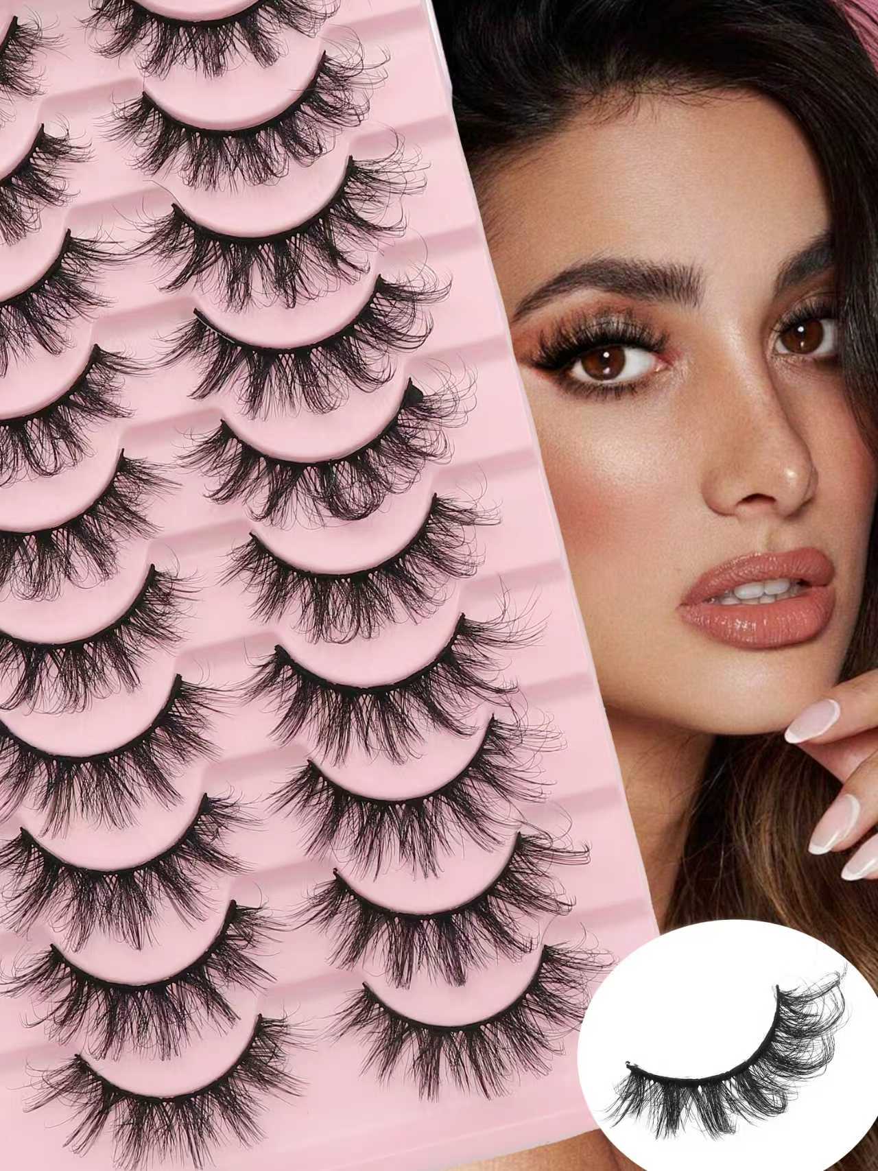 Eyelash Extension Cluster - Накладные ресницы Fox Eye, изгиб D,