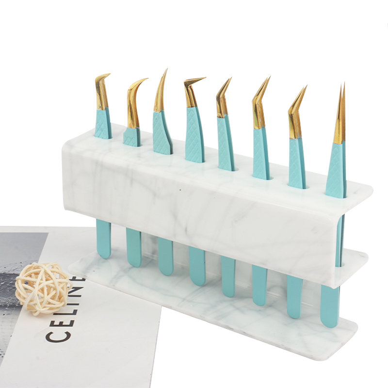 Lash Extension Tweezers - Подставка-органайзер для пинцетов с 8 отверстиями,