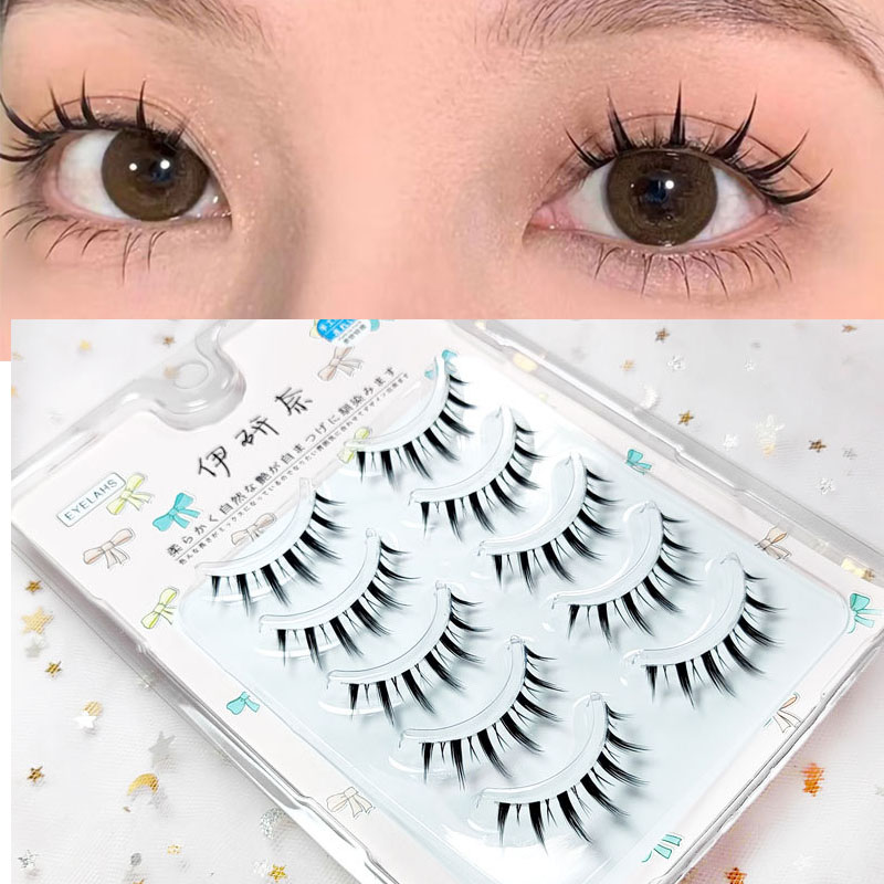 Eyelash Extension Japanese Style - 5 пар, Женские Накладные ресницы для