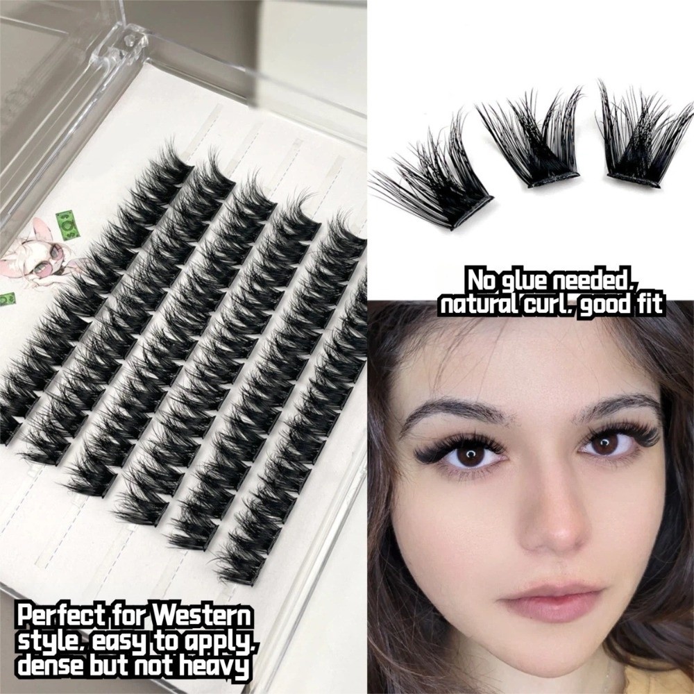 Накладные ресницы 14 мм, объем – обзор и цена Eyelash Extension Cluster