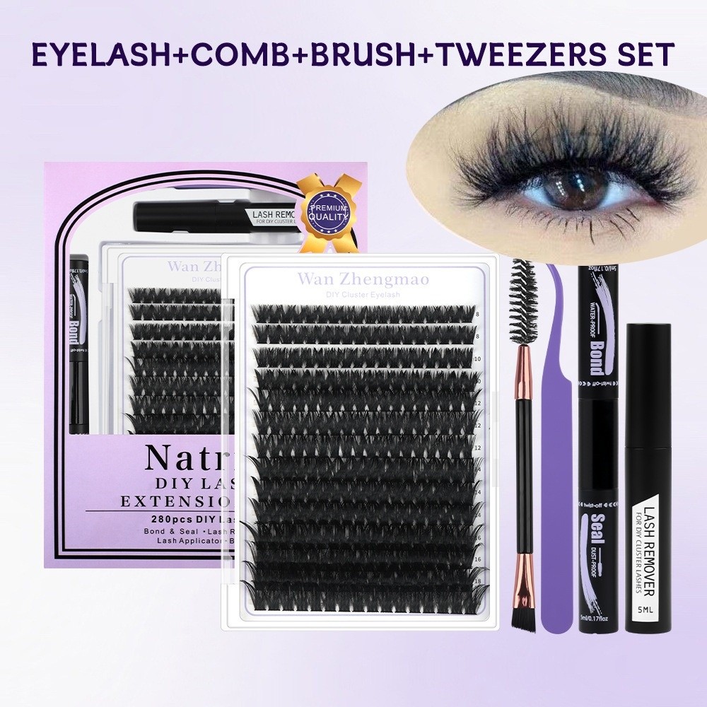 Накладные ресницы длиной 8-18  – обзор и цена Eyelash Extension Cluster