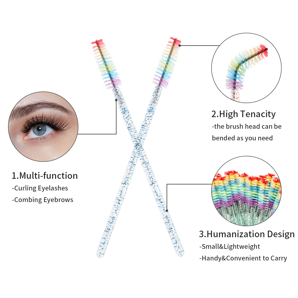 50 шт. Радужные кристальные ки – обзор и цена Eyelash Extension Jakarta