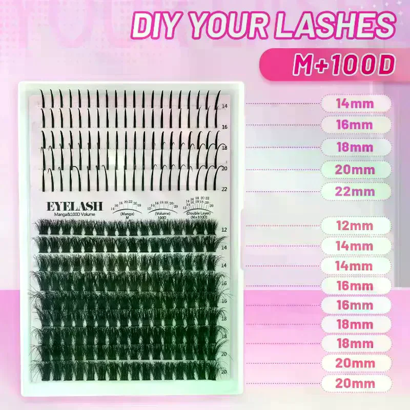 Набор пучковых ресниц: объемны – обзор и цена Eyelash Extension Volume