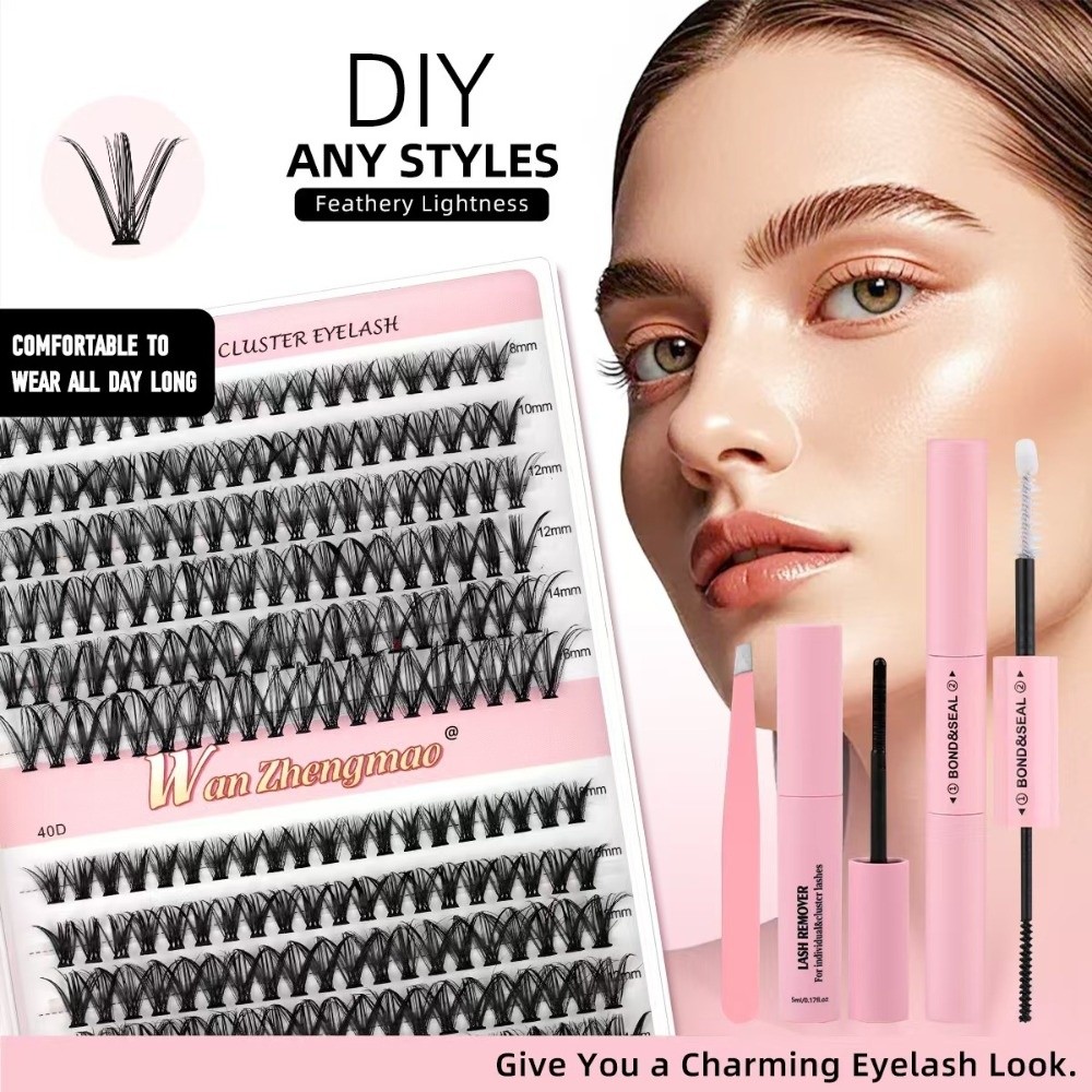 Накладные ресницы 8-16 мм: нат – обзор и цена Eyelash Extension Cluster
