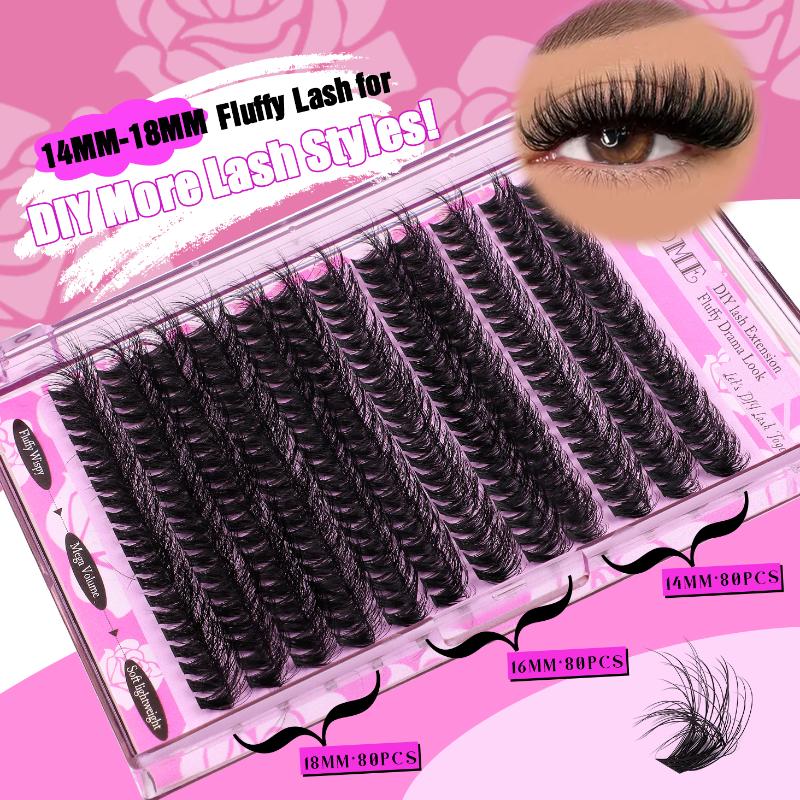 Накладные ресницы Volume D Cur – обзор и цена Eyelash Extension Volume