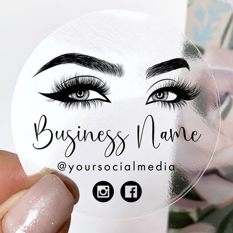 Наклейка с логотипом для наращ – обзор и цена Eyelash Extension Logo Design