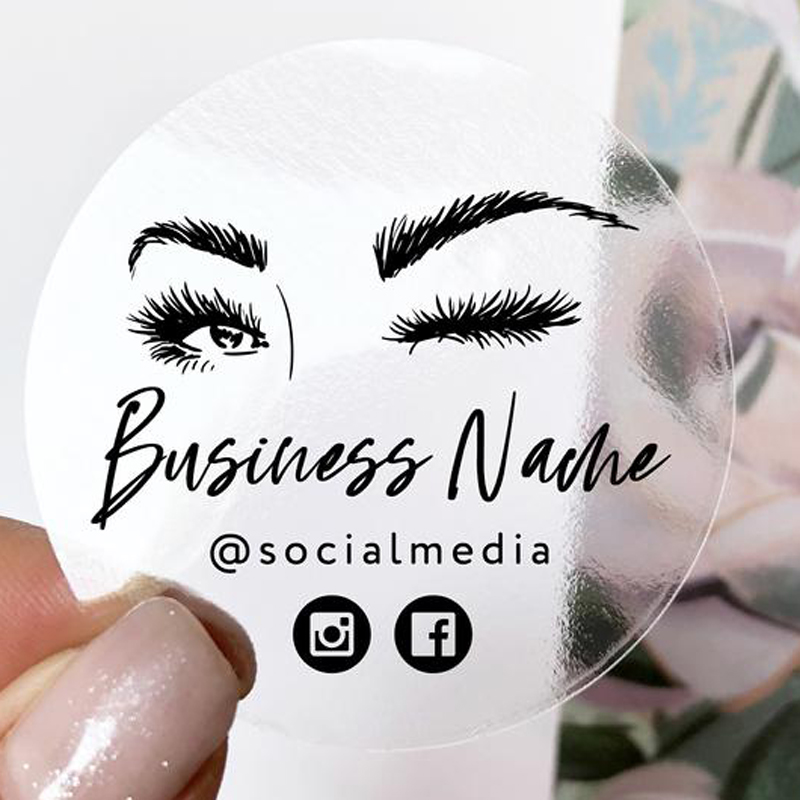 Наклейка с логотипом для наращ – обзор и цена Eyelash Extension Logo Design
