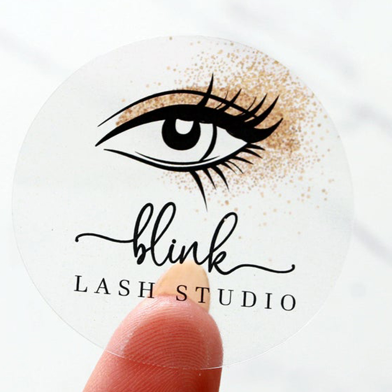 Наклейка с логотипом для наращ – обзор и цена Eyelash Extension Logo Design